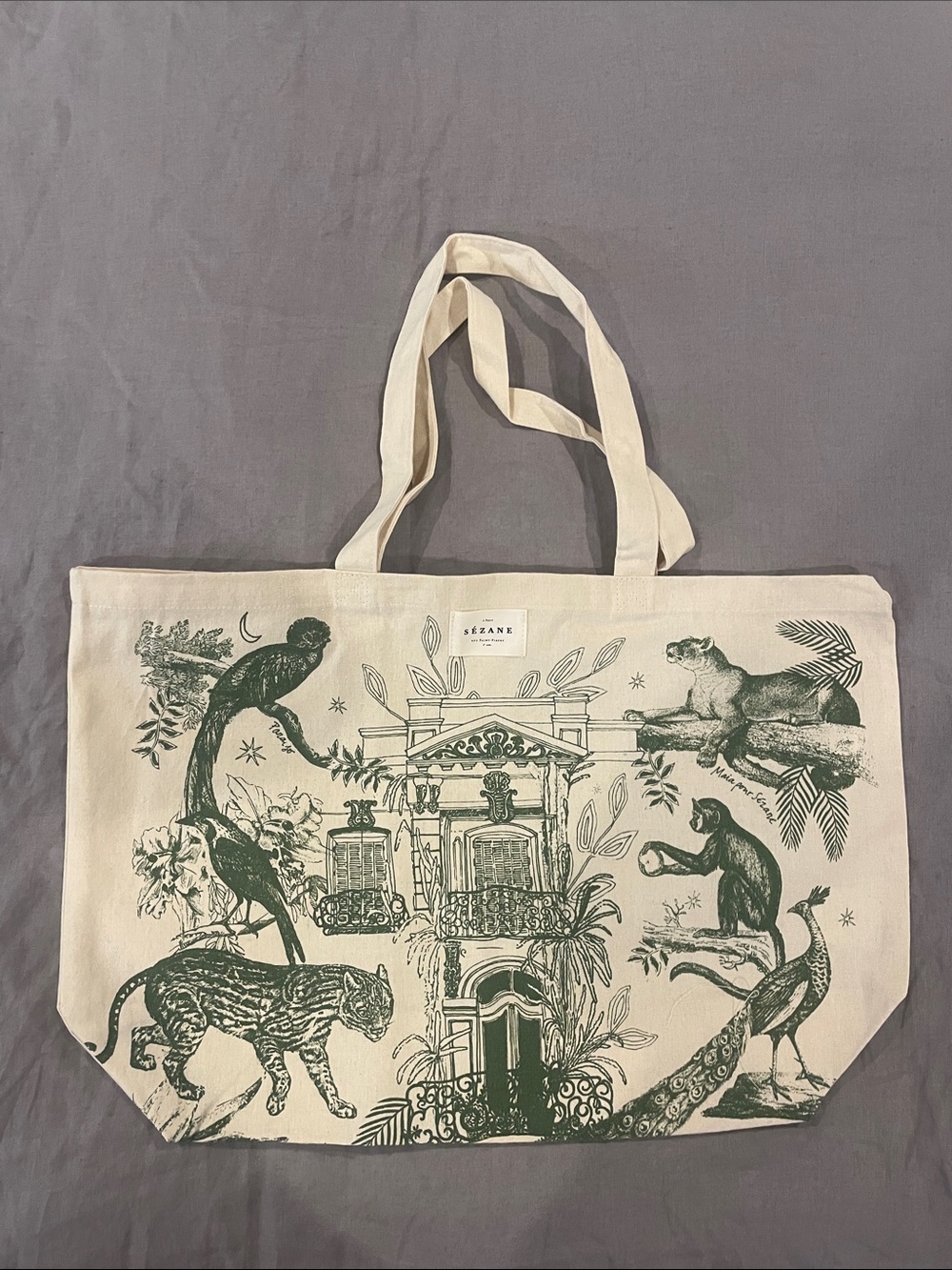 NWOT Sezane Cotton Tote